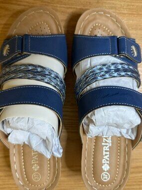NWT Patrizia Bradotay-BLU Sandals – Blue in EU Size 37 US (6.5-7)